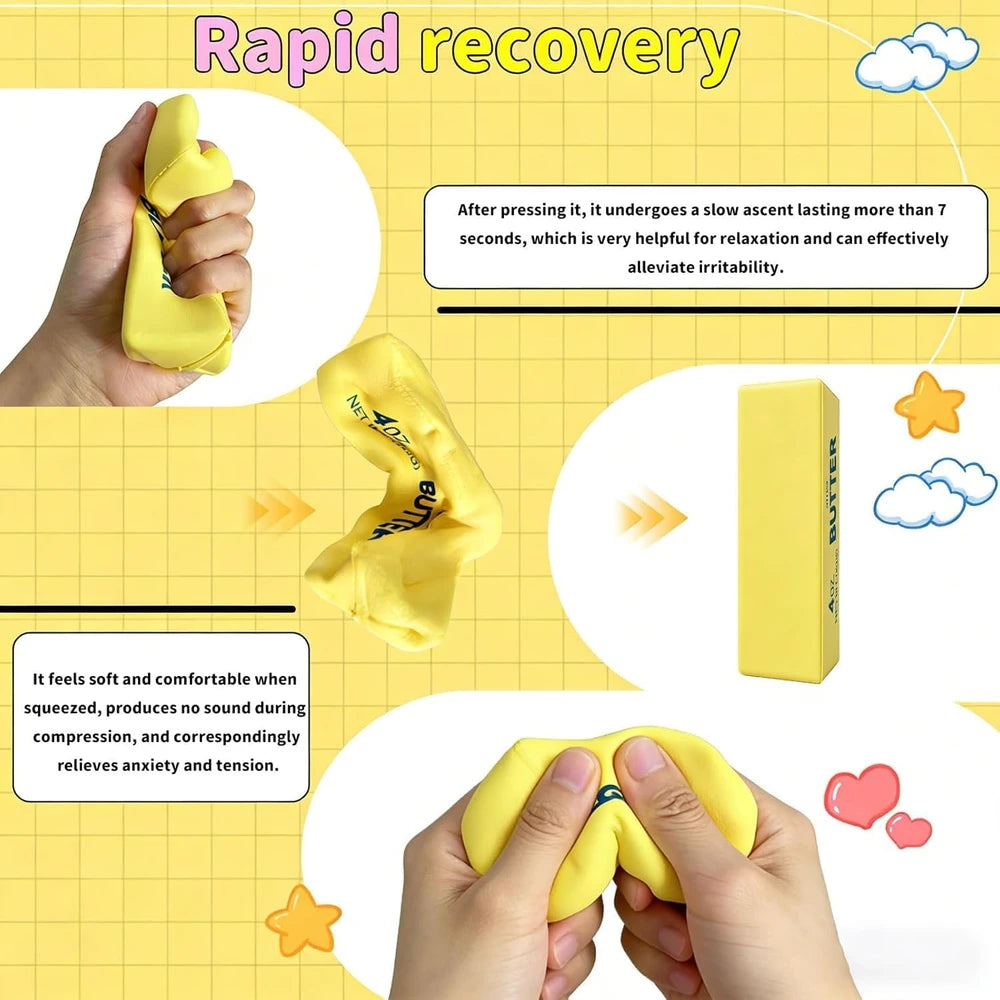 Slow Rising Butter Squishy Toy