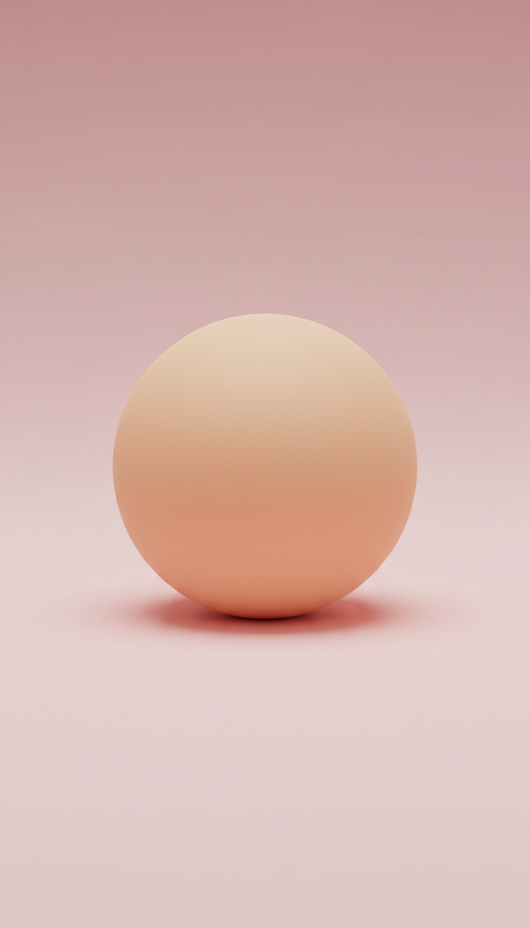 Peach Sorbet Memory Foam Orb